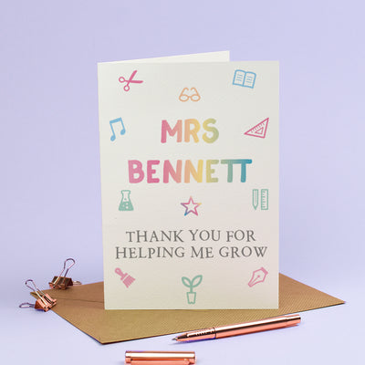 Thank you Teacher Cards– EivisSa Kind Designs